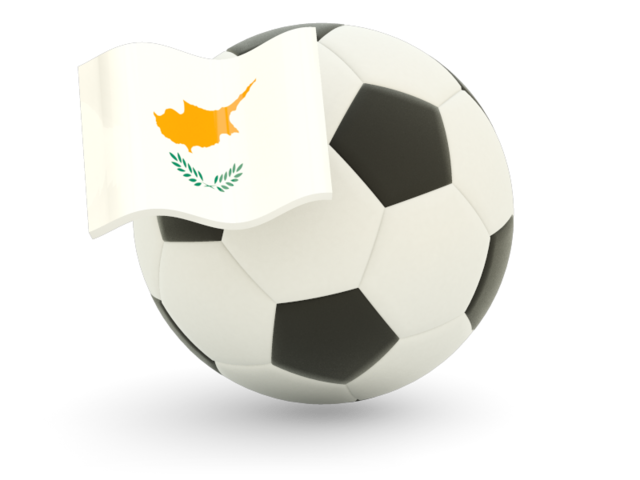 Football with flag. Download flag icon of Cyprus at PNG format