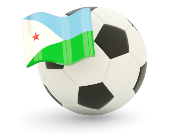 Football with flag. Download flag icon of Djibouti at PNG format