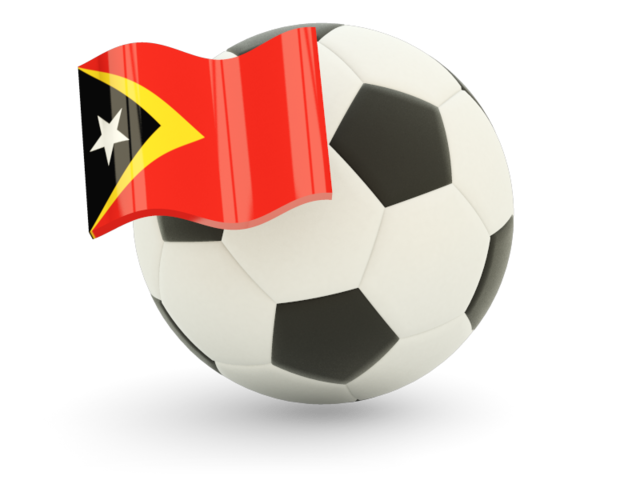 Футбольный мяч с флагом. Скачать флаг. Восточный Тимор