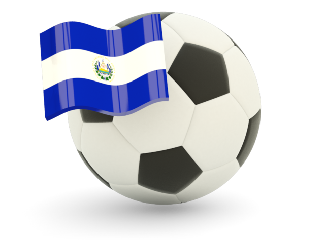 Футбольный мяч с флагом. Скачать флаг. Сальвадор