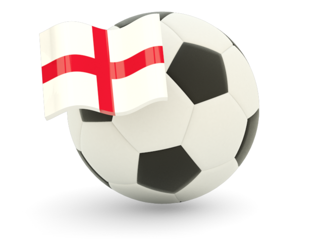 Футбольный мяч с флагом. Скачать флаг. Англия