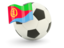 Eritrea. Football with flag. Download icon.