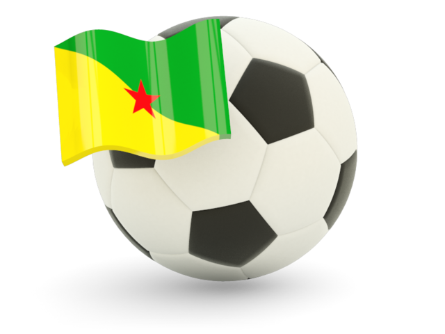 Football with flag. Download flag icon of French Guiana at PNG format