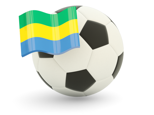 Football with flag. Download flag icon of Gabon at PNG format