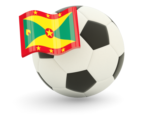 Football with flag. Download flag icon of Grenada at PNG format