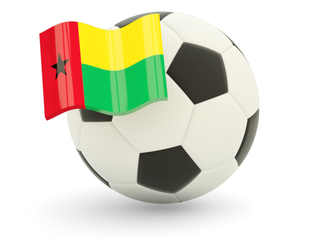 Футбольный мяч с флагом. Скачать флаг. Гвинея-Бисау
