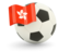 Hong Kong. Football with flag. Download icon.