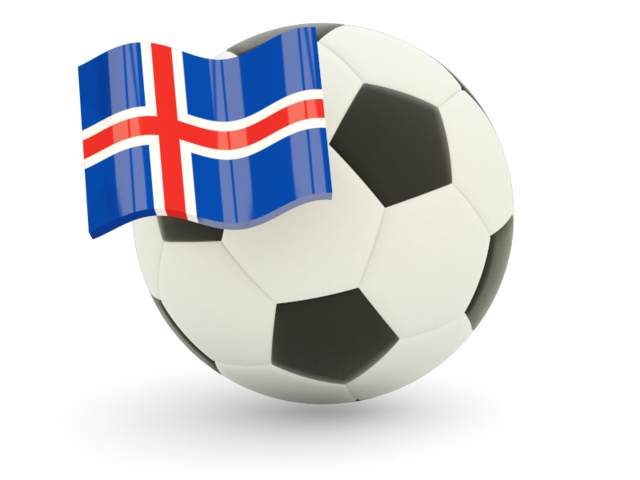 Football with flag. Download flag icon of Iceland at PNG format
