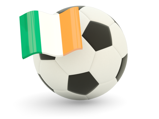 Football with flag. Download flag icon of Ireland at PNG format
