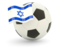 Israel. Football with flag. Download icon.