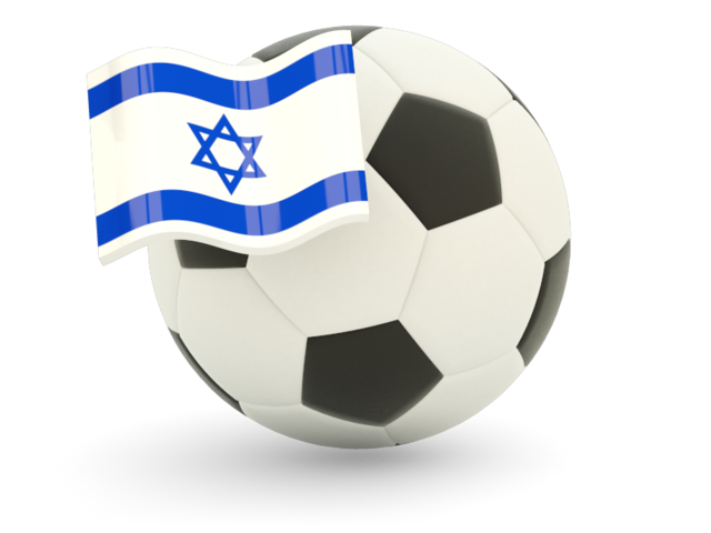 Football with flag. Download flag icon of Israel at PNG format