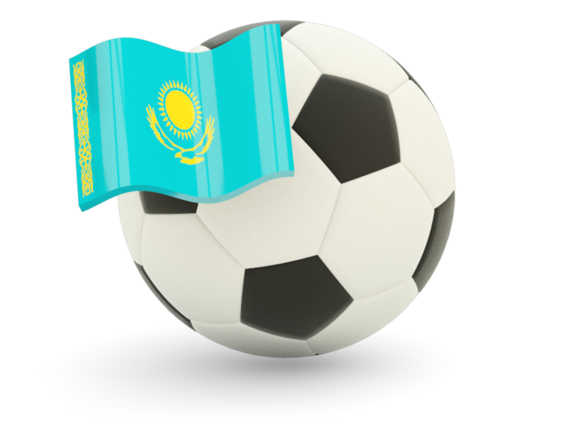 Футбольный мяч с флагом. Скачать флаг. Казахстан