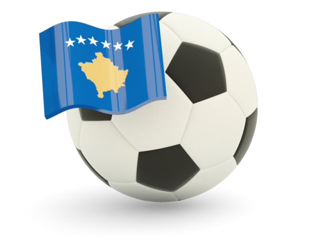 Football with flag. Download flag icon of Kosovo at PNG format