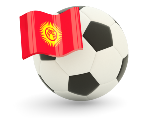 Football with flag. Download flag icon of Kyrgyzstan at PNG format