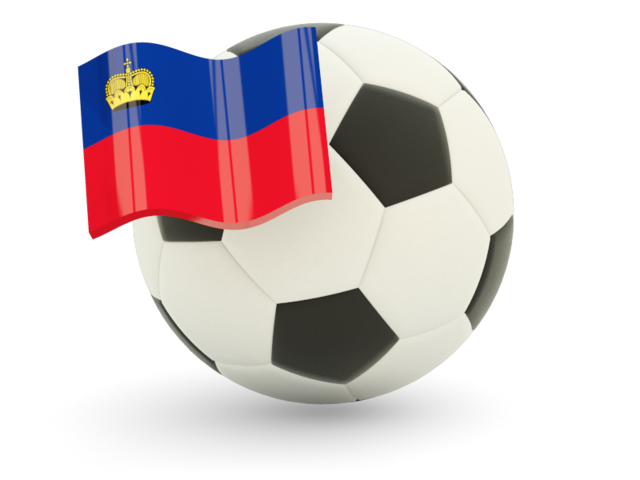 Футбольный мяч с флагом. Скачать флаг. Лихтенштейн