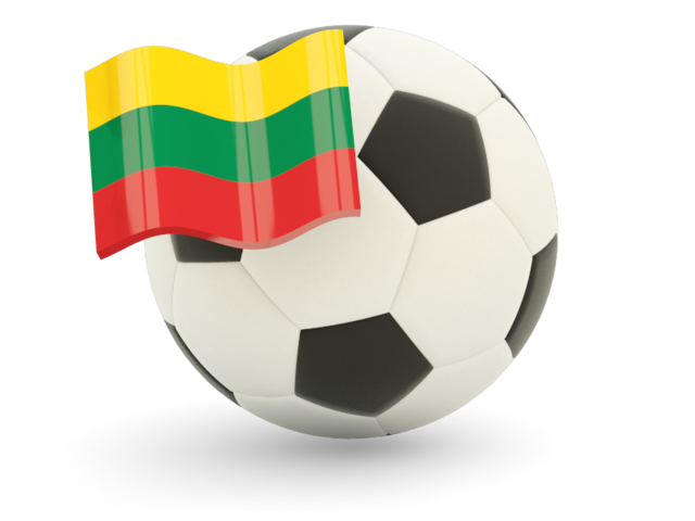 Футбольный мяч с флагом. Скачать флаг. Литва