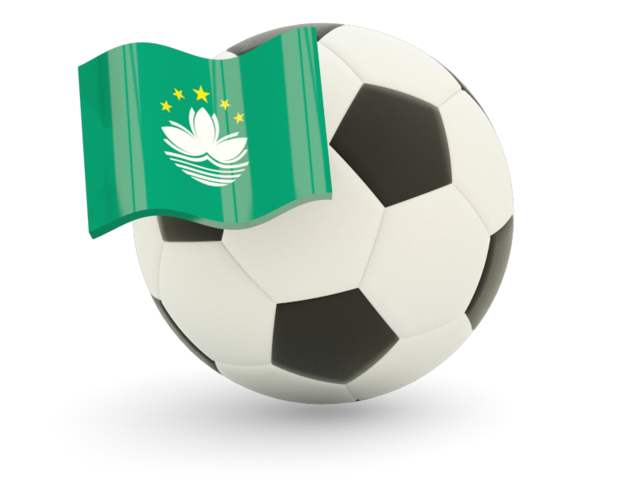 Football with flag. Download flag icon of Macao at PNG format