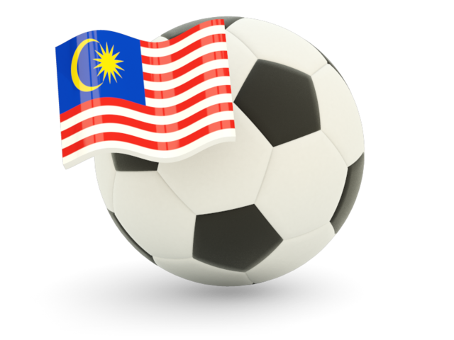 Футбольный мяч с флагом. Скачать флаг. Малайзия