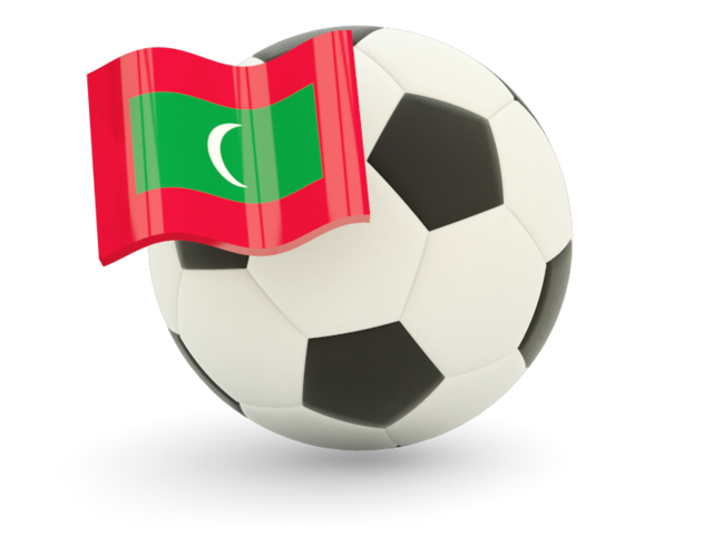 Football with flag. Download flag icon of Maldives at PNG format