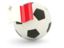 Malta. Football with flag. Download icon.