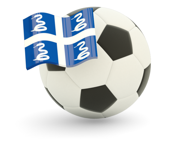 Football with flag. Download flag icon of Martinique at PNG format