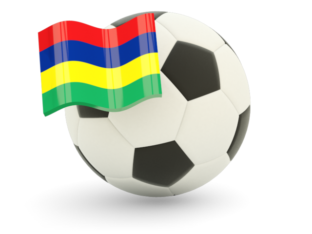 Football with flag. Download flag icon of Mauritius at PNG format