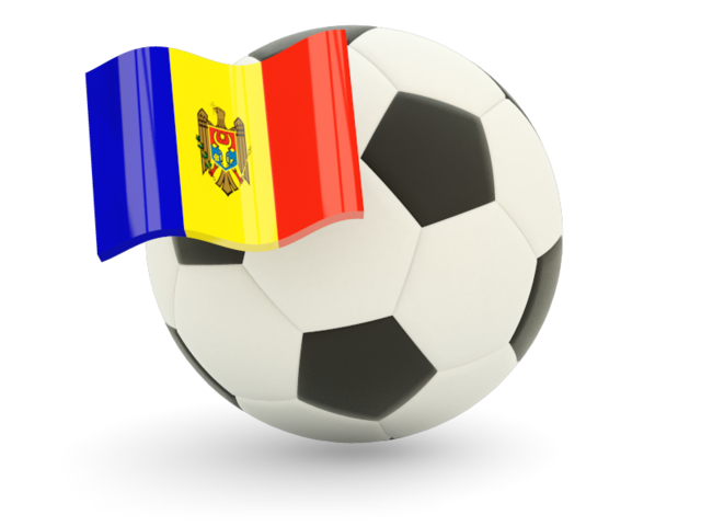 Football with flag. Download flag icon of Moldova at PNG format