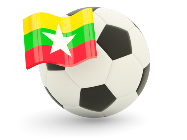 Football with flag. Download flag icon of Myanmar at PNG format