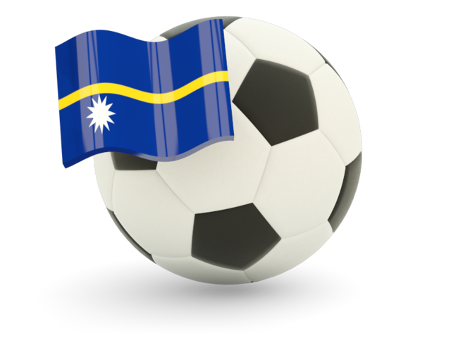 Football with flag. Download flag icon of Nauru at PNG format