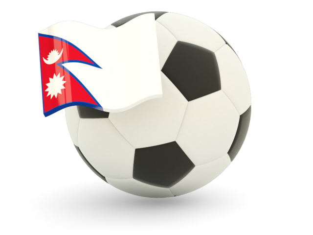 Футбольный мяч с флагом. Скачать флаг. Непал