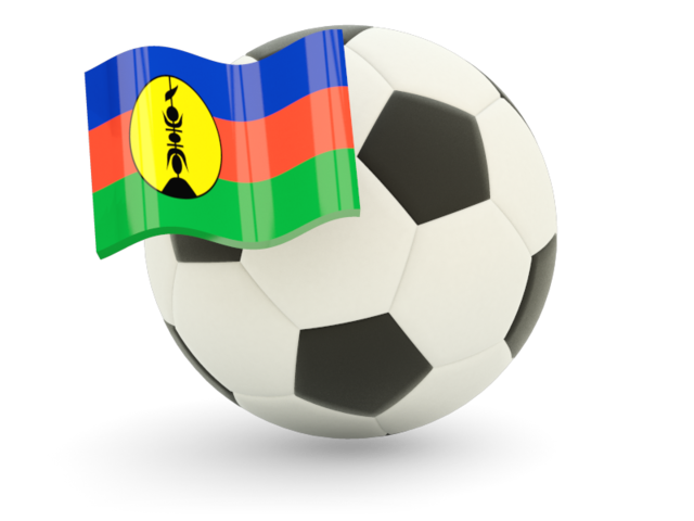 Футбольный мяч с флагом. Скачать флаг. Новая Каледония