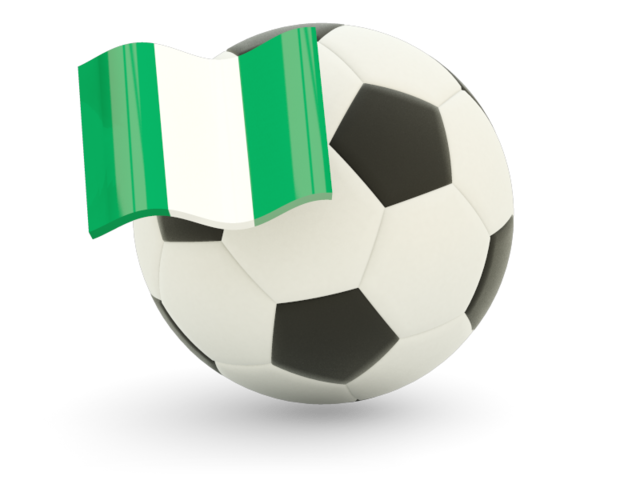 Football with flag. Download flag icon of Nigeria at PNG format