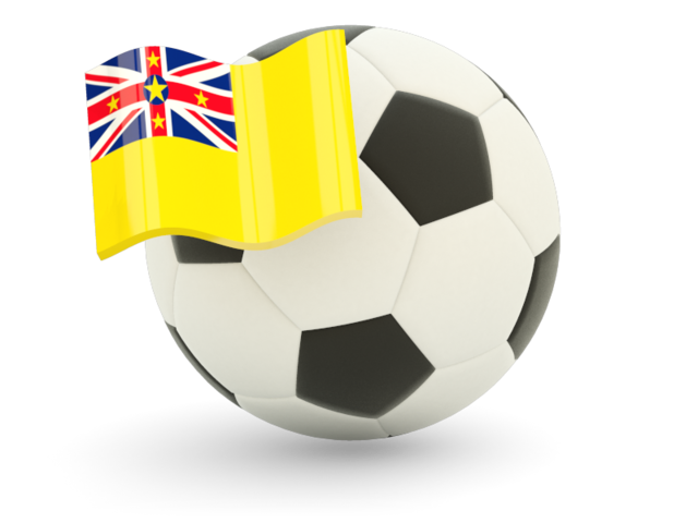 Football with flag. Download flag icon of Niue at PNG format