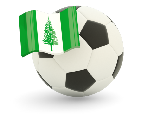 Football with flag. Download flag icon of Norfolk Island at PNG format