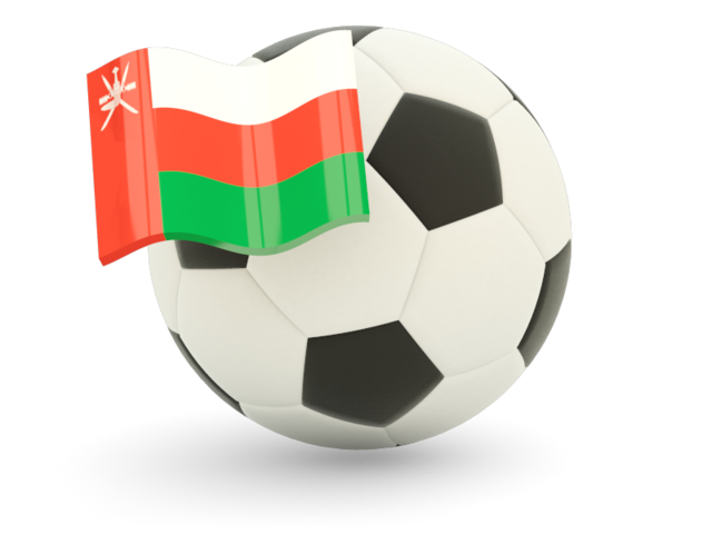 Футбольный мяч с флагом. Скачать флаг. Оман
