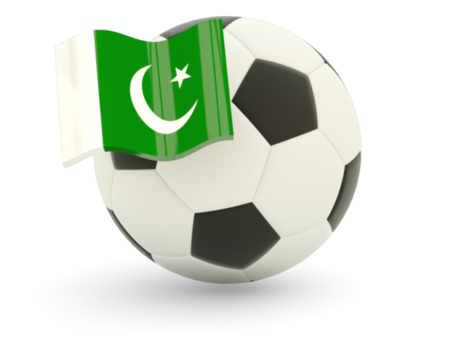 Футбольный мяч с флагом. Скачать флаг. Пакистан