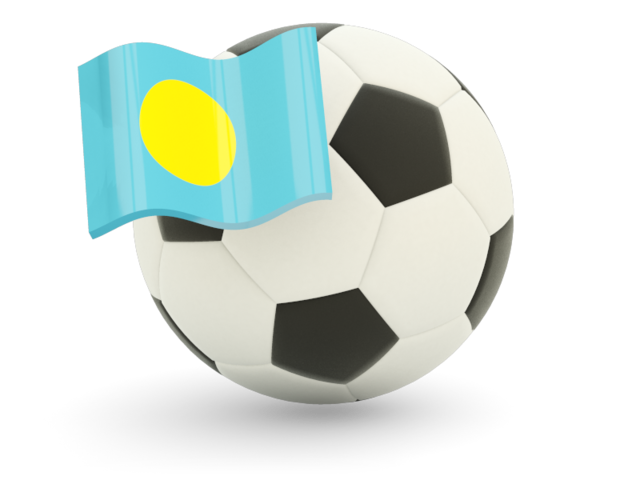 Football with flag. Download flag icon of Palau at PNG format