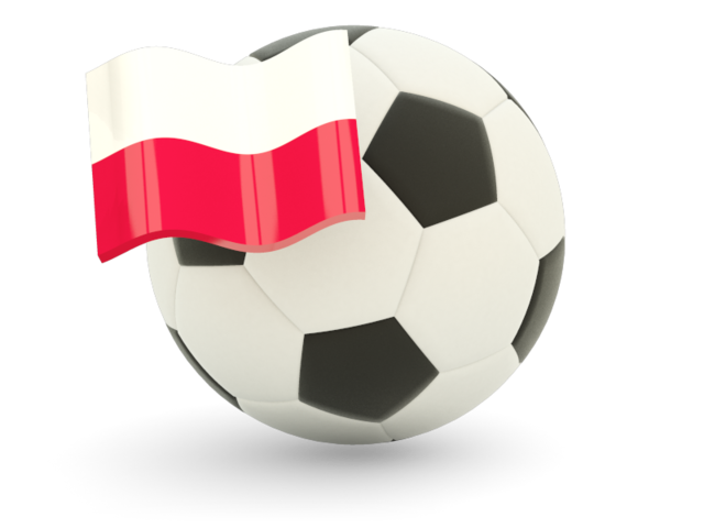 Football with flag. Download flag icon of Poland at PNG format