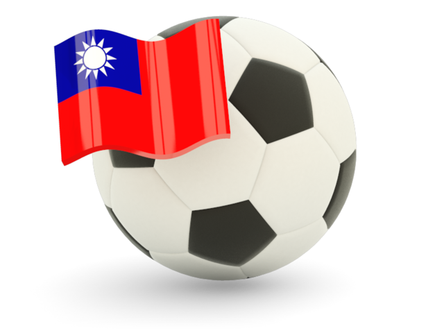 Футбольный мяч с флагом. Скачать флаг. Тайвань
