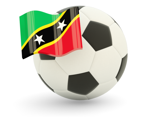 Football with flag. Download flag icon of Saint Kitts and Nevis at PNG format