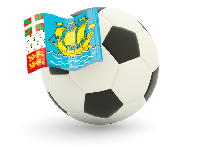 Football with flag. Download flag icon of Saint Pierre and Miquelon at PNG format