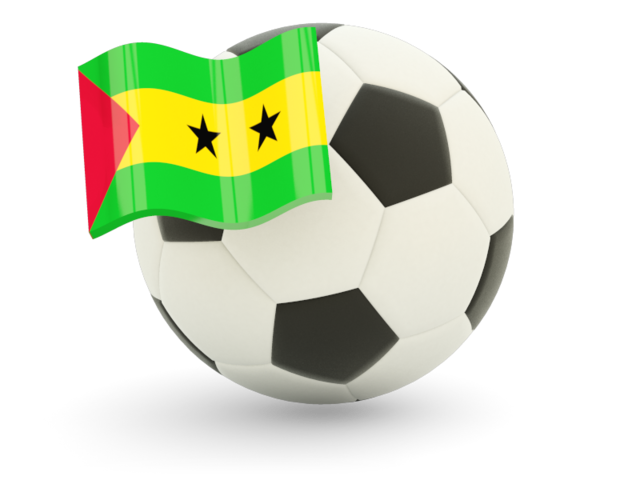 Football with flag. Download flag icon of Sao Tome and Principe at PNG format