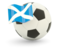 Scotland. Football with flag. Download icon.