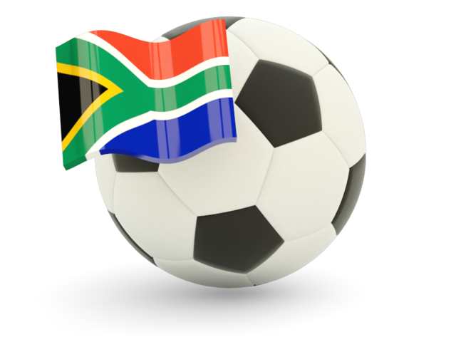 Футбольный мяч с флагом. Скачать флаг. ЮАР