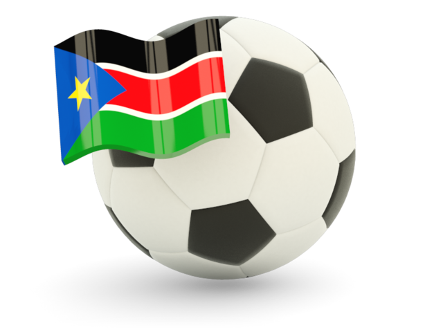 Football with flag. Download flag icon of South Sudan at PNG format