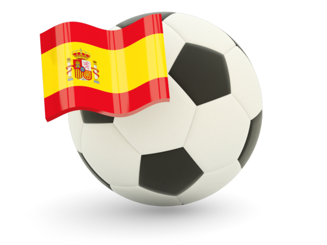 Football with flag. Download flag icon of Spain at PNG format