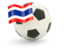 Thailand. Football with flag. Download icon.