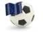 Flag of state of Alaska. Football with flag. Download icon