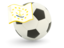 Flag of state of Rhode Island. Football with flag. Download icon