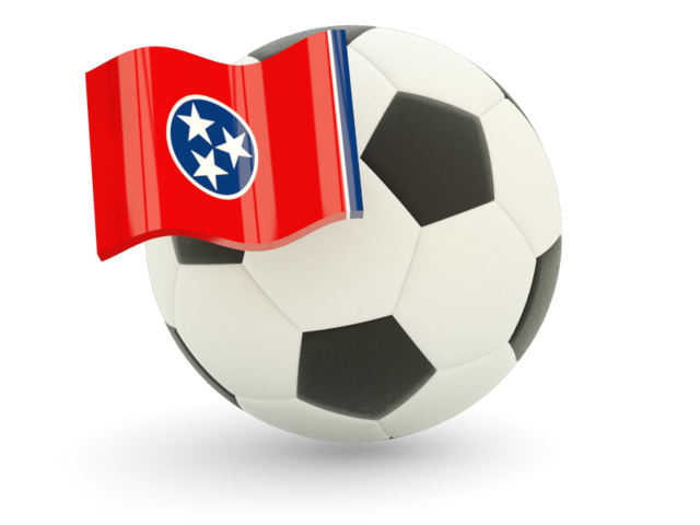 Football with flag. Download flag icon of Tennessee